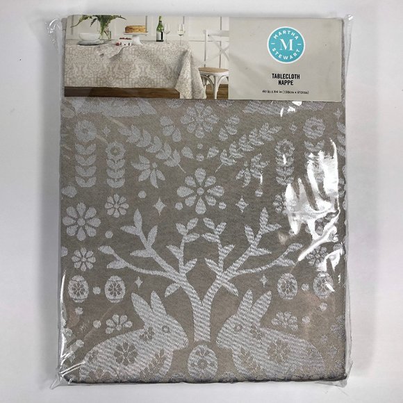 Holiday Home Spring Easter Tablecloth Oblong 60/" X 84/"